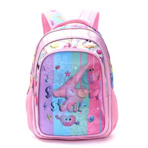 Mochila Lettering Super Cool Con Llavero 18"