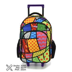 Mochila Con Carro Pop Art 18"