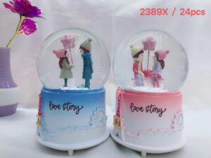 Bola de cristal nieve
