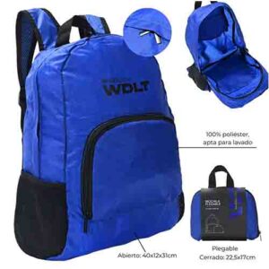 Mochila Plegable Wanderlust 43x13.5x31 Cm Azul