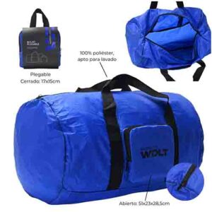 Bolso De Viaje Plegable Wanderlust 48x28x28 Cm Azul