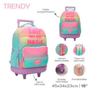 Mochila Carro Trendy 18"