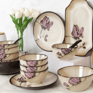 BOWL MAGNOLIA ROJA CERAMICA 15 CM