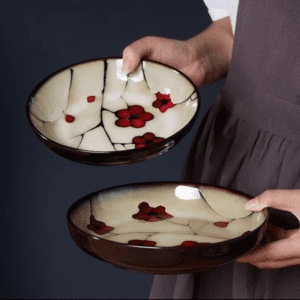 PLATO HONDO CIRUELO CERAMICA 20 CM
