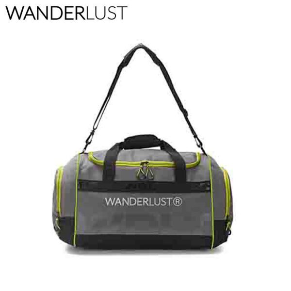 Bolso Active Limitless 22 Pulg Gris Detalle Amarillo