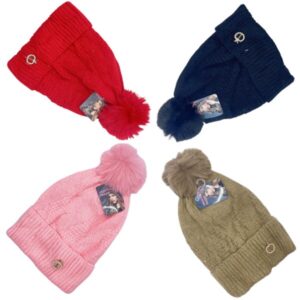 GORRO POMPON DIJE MUJER PAQ. X12 D-32