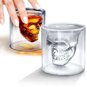 SHOT VASO DE VIDRIO DISEÑO CALAVERA