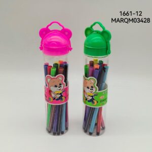 MARCADOR FIBRA 12COLORES 1661-12-144