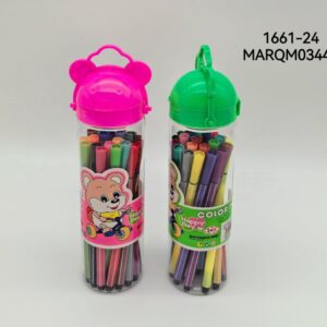 MARCADOR FIBRA 24COLORES 1661-24-100