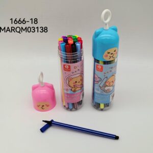 MARCADOR FIBRA 18COLORES 1666-18-120