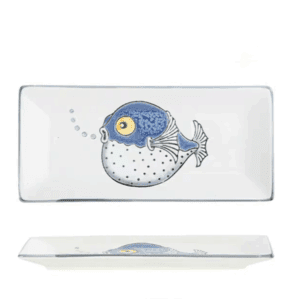 PLATO CERAMICA RECTANGULAR 10"