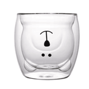 VASO VIDRIO DOBLE OSO 250 ML