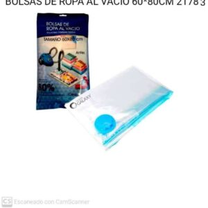BOLSAS DE ROPA AL VACIO 60x80CM 21783