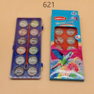 TEMPERA 12 COLORES CON BRILLO 621-144