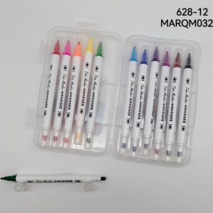MARCADORES DOBLE PUNTA 12COLORES 628-12-144