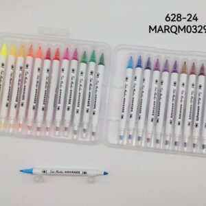 MARCADORES DOBLE PUNTA 24COLORES 628-24-72