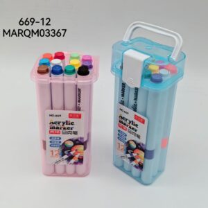 MARCADORES DOBLE PUNTA 12COLORES 669-12-120