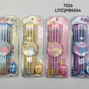 JUEGO LAPIZ NEGRO 10U+SACAPUNTA 7026-192