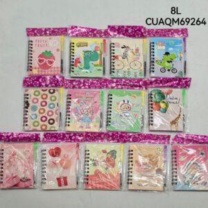 MINI ANOTADOR CON LAPICERA 38H 8L-1200