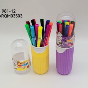 MARCADOR FIBRA 12COLORES 981-12-144