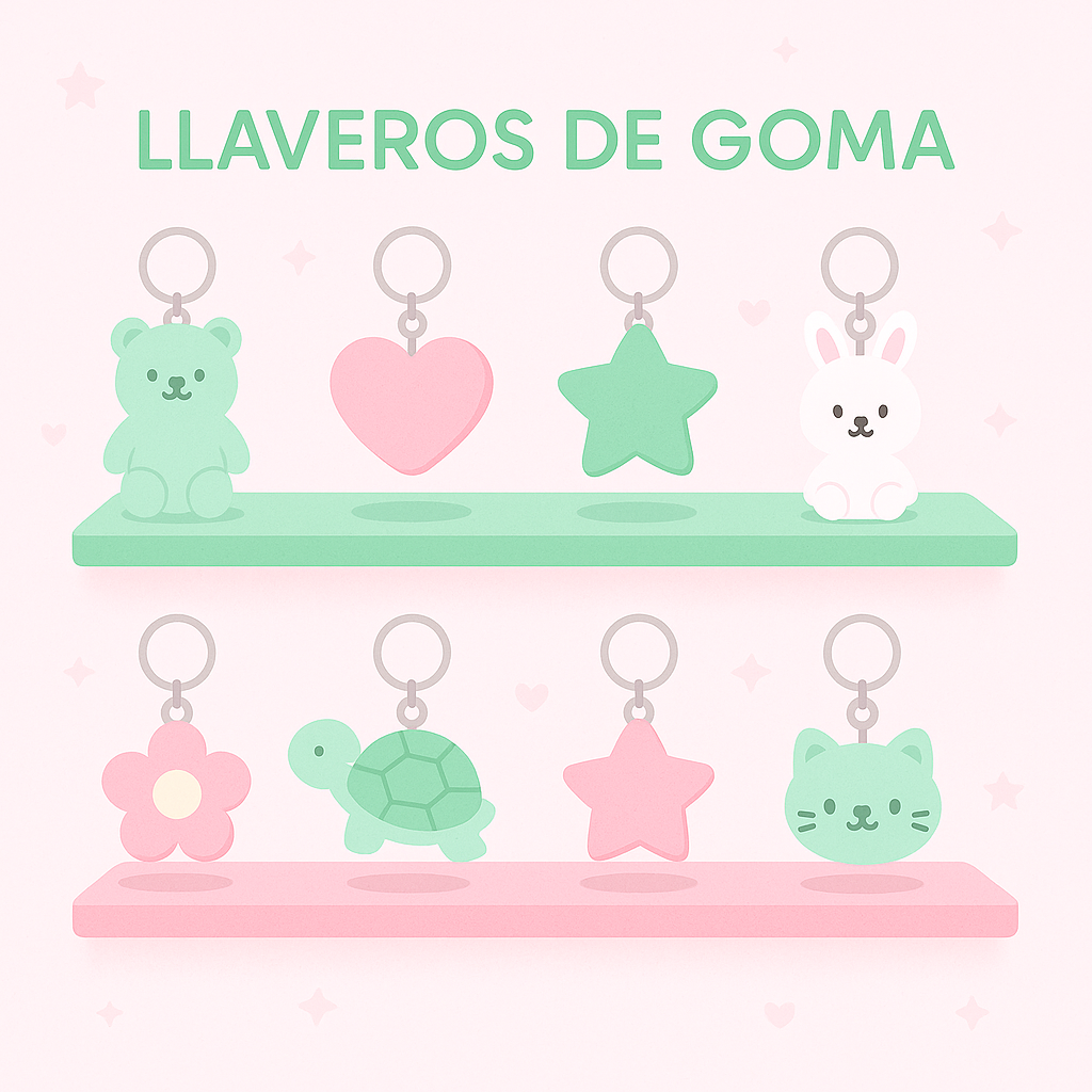 LLAVEROS DE GOMA