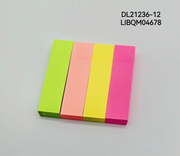 STICK NOTAS FLUO 76*76MM 4P DL21236-12-360