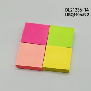 STICK NOTAS FLUO 76*76MM 4P DL21236-14-360