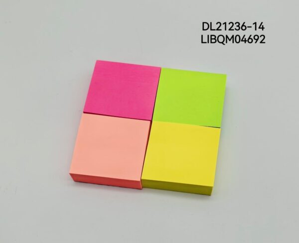 STICK NOTAS FLUO 76*76MM 4P DL21236-14-360