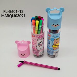 MARCADOR FIBRA 12COLORES FL-8601-12-192