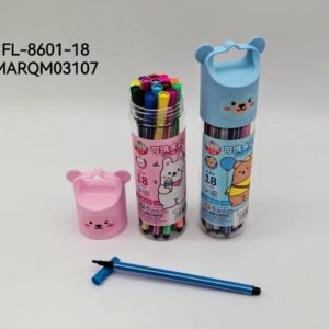 MARCADOR FIBRA 18COLORES FL-8601-18-128