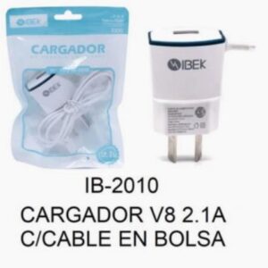CARGADOR IBEK V8 2.1A IB-2010