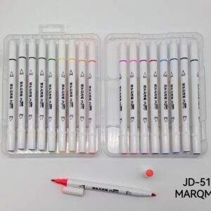 MARCADORES DOBLE PUNTA 18COLORES JD-512-18-96