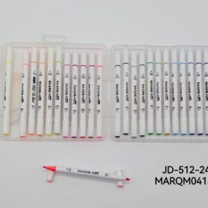MARCADORES DOBLE PUNTA 24COLORES JD-512-24-72