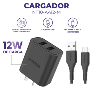 ADAPTADOR CON CABLE V8 12W NT10-12W