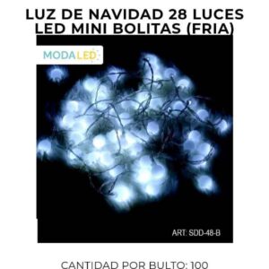 LUZ LED NAVIDAD 28 LUCES SDD-48-B-100