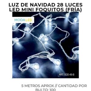 LUZ LED NAVIDAD 28 LUCES SDD-49-B-100