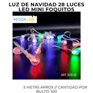 LUZ LED NAVIDAD 28 LUCES SDD-50-100