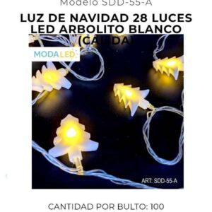 LUZ LED NAVIDAD 28 LUCES SDD-55-A-100