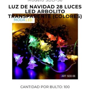 LUZ LED NAVIDAD 28 LUCES SDD-56-100