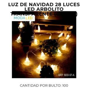 LUZ LED NAVIDAD 28 LUCES SDD-57-A-100