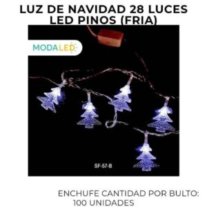 LUZ LED NAVIDAD 28 LUCES SDD-57-B-100