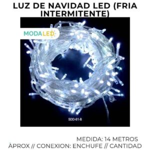 LUZ LED NAVIDAD 200 LUCES SDD-61-B-100