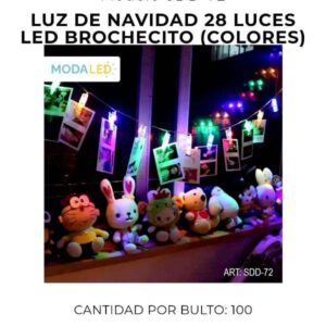 LUZ LED NAVIDAD 28 LUCES SDD-72-100