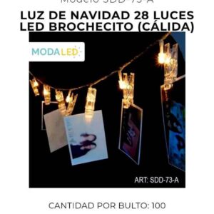 LUZ LED NAVIDAD 28 LUCES SDD-73-A-100