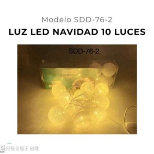 LUZ LED NAVIDAD 10 LUCES SDD-76-2-50