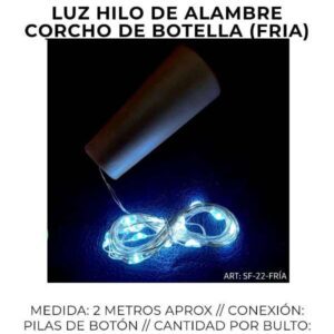 LUZ LED HILO ALAMBRE 20LUCES SF-22-FRIA-500