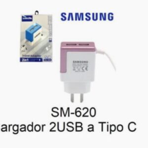 CARGADOR SAMSUNG 2USB 5.1A SM-620