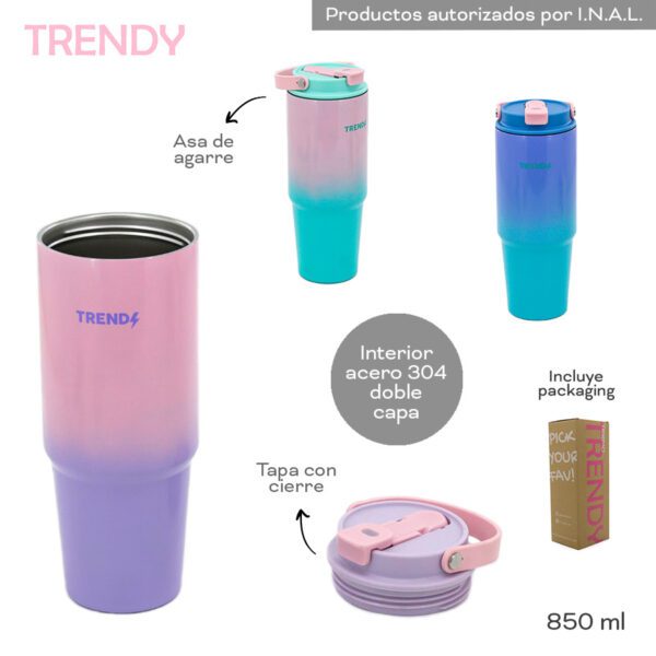 VASO TERMICO TRENDY 850ML
