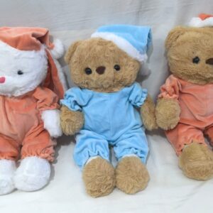 Oso conejo bebe con gorro 40cm