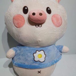 Chancho con remera celeste 48cm
